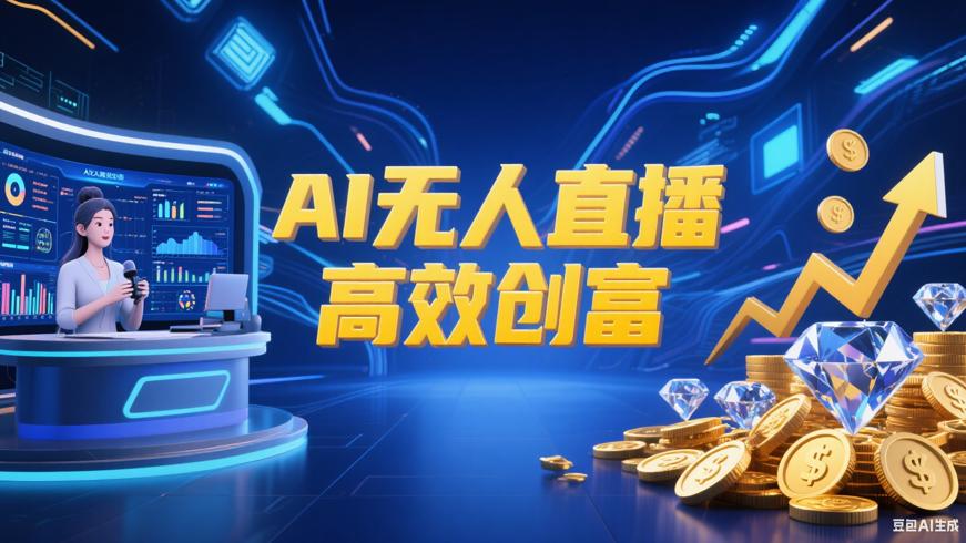 AI智能无人直播：无需露脸的高效创富捷径