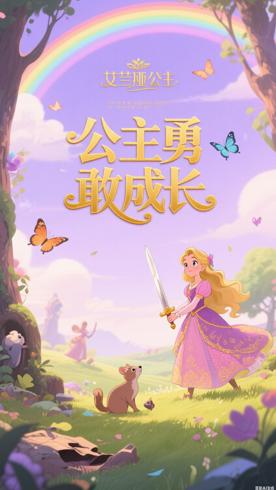 《艾莲娜公主第一季英文版》勇敢智慧的公主成长记