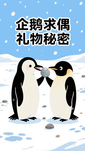 企鹅求偶时的独特礼物背后藏着这些秘密