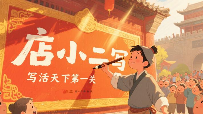 店小二写活天下第一关“一”字的传奇故事