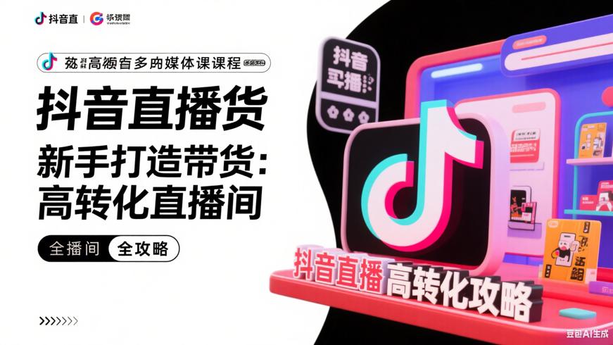 抖音直播带货：新手打造高转化直播间全攻略