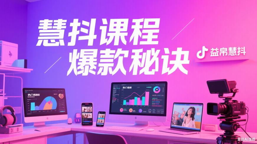 益帛慧抖短视频培训课：重塑认知打造爆款内容