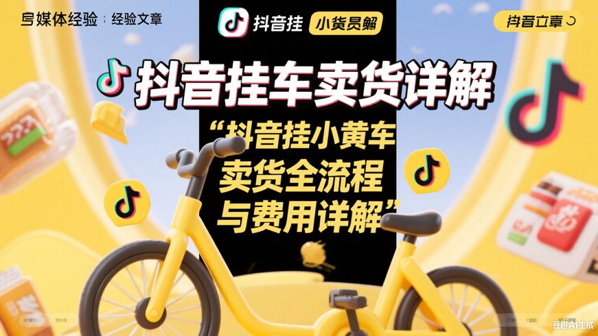 抖音挂小黄车卖货全流程与费用详解