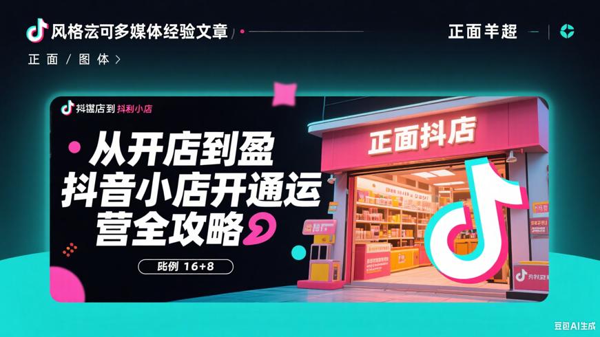 从开店到盈利抖音小店开通运营全攻略