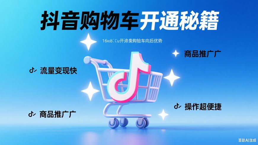 抖音购物车开通方法及三大优势解析