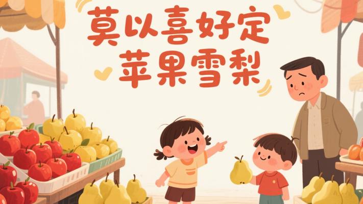 从苹果雪梨看人心 莫把自己喜好当标准