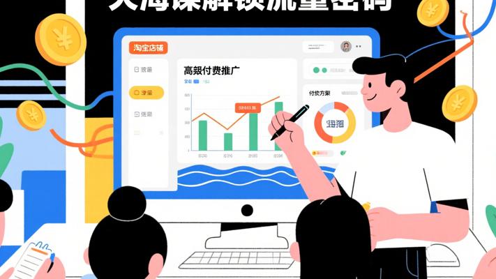 大海淘宝高阶付费推广课：解锁店铺流量密码