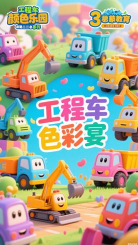 《工程车颜色乐园第3季》：启蒙教育的色彩盛宴