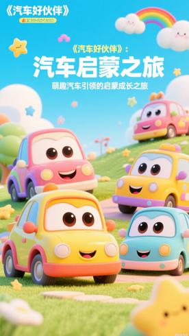 《汽车好伙伴》：萌趣汽车引领的启蒙成长之旅