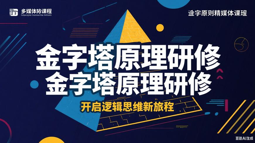 金字塔原理精读研修班：开启逻辑思维新旅程