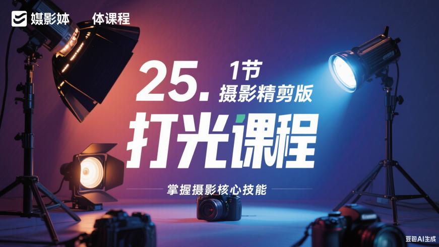 25节摄影精剪版打光课：掌握摄影核心技艺