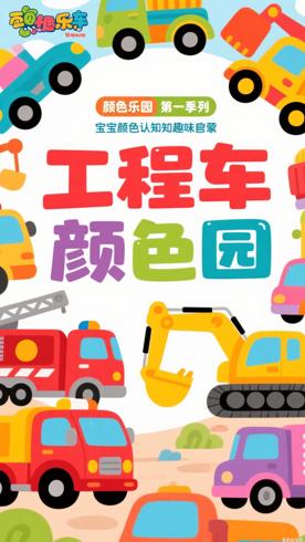 《工程车颜色乐园第一季》：宝宝颜色认知的趣味启蒙