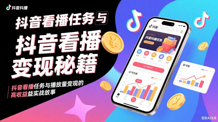 抖音看播任务与播放量变现的高收益实战故事