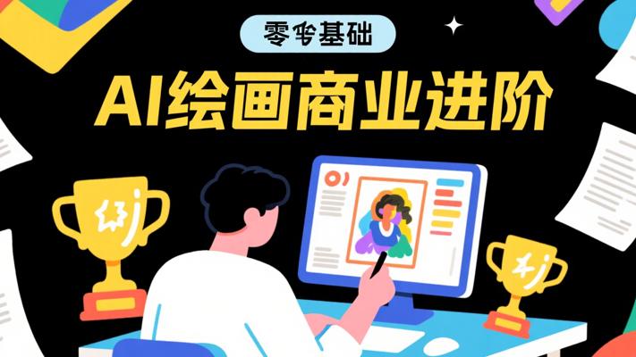 AI绘画：零基础起步迈向商业应用巅峰