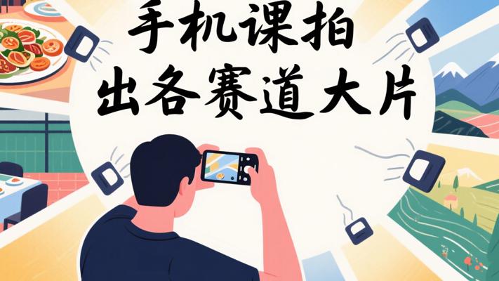 手机拍摄运营实战课：一部手机拍出各赛道大片