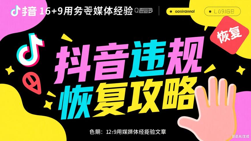 抖音遭遇违规处罚？恢复攻略大揭秘