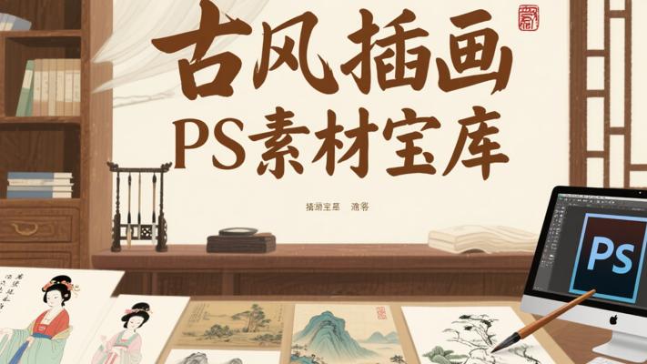 古风手绘插画图集：PS绘画的绝美素材宝库