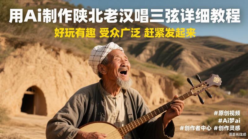 用Ai制作陕北老汉唱三弦详细教程