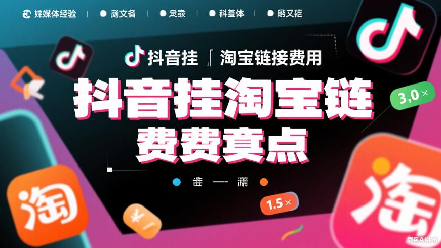 抖音挂淘宝链接费用详解新手必知要点