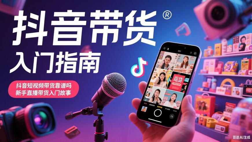 抖音短视频带货靠谱吗新手直播带货入门故事