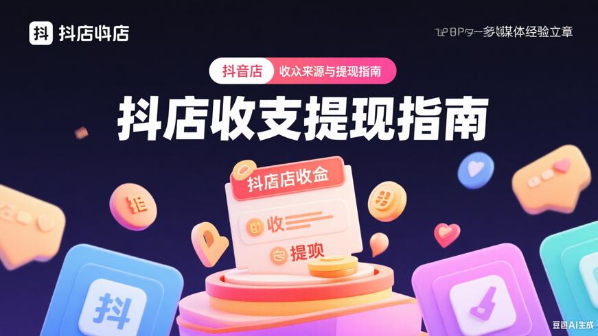 抖店收入来源与提现指南新手实操故事