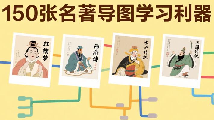 150张四大名著思维导图：名著学习利器