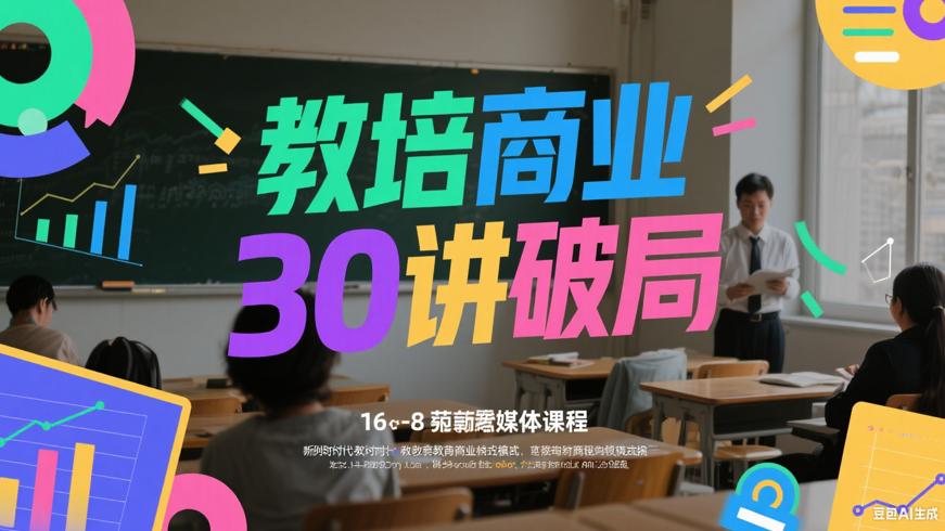 新时代教培与商业模式30讲 助力从业者转型破局