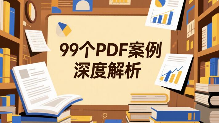 99个PDF电子书：实战案例全方位深度解析