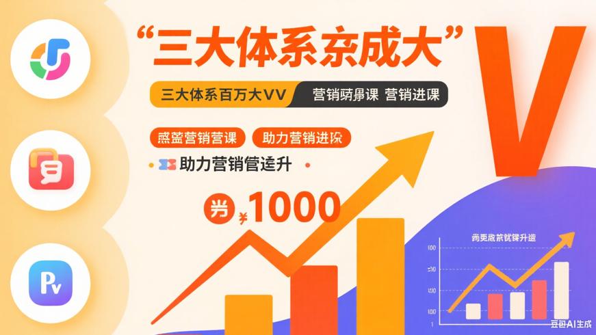 三大体系成就百万大V营销课助力营销进阶