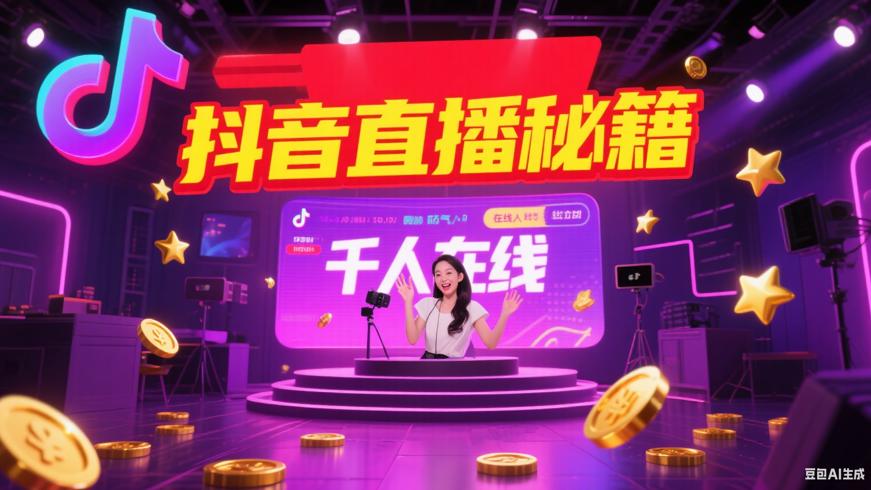 抖音直播间千人在线收益及快速涨人气技巧