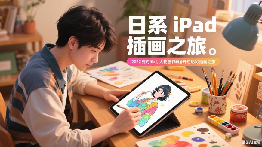 2022日系iPad人物创作课：开启绚丽插画之旅