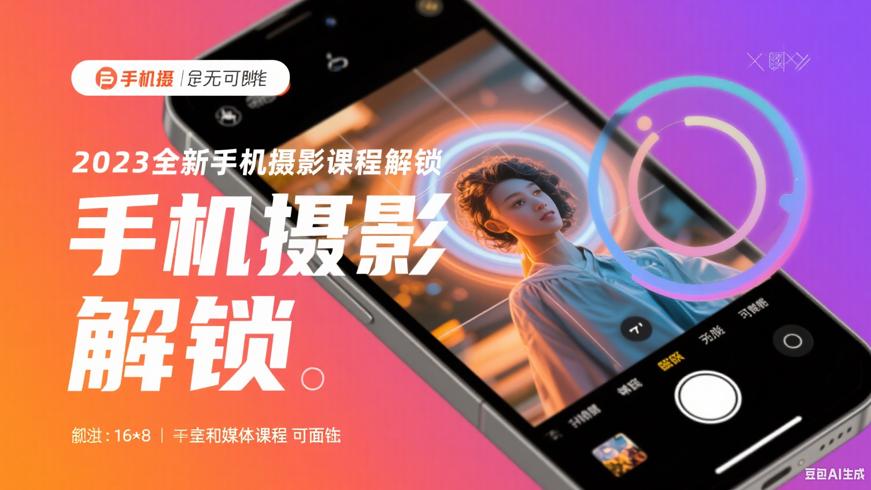 2023全新手机摄影课：解锁手机拍摄无限可能
