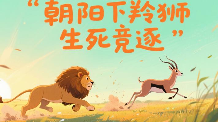 朝阳下的生死竞逐：羚羊与狮子的生存启示录