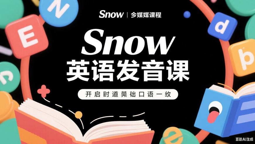 Snow英语零基础漂亮发音课：开启地道口语之旅