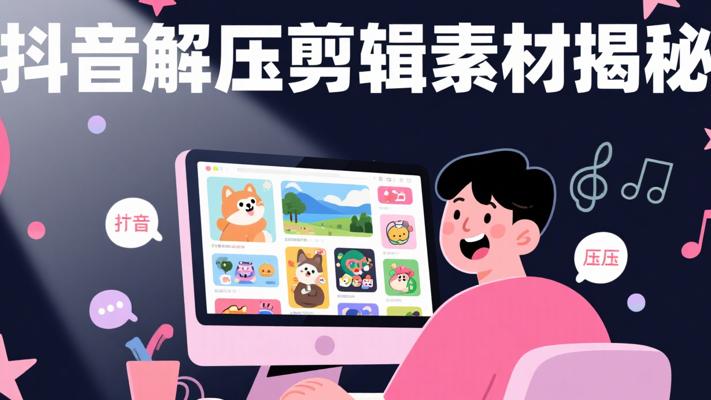 抖音自媒体必备！解压剪辑素材大揭秘