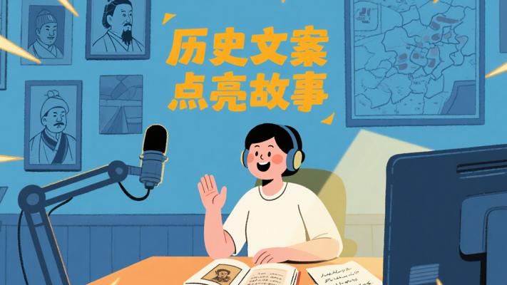历史故事书单号口播文案素材：点亮故事传播之光