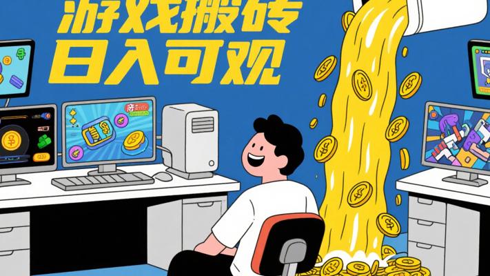 全自动游戏搬砖：日入可观的长期暴利项目