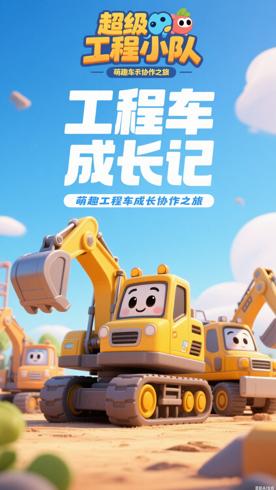 《超级工程小分队》：萌趣工程车的成长协作之旅