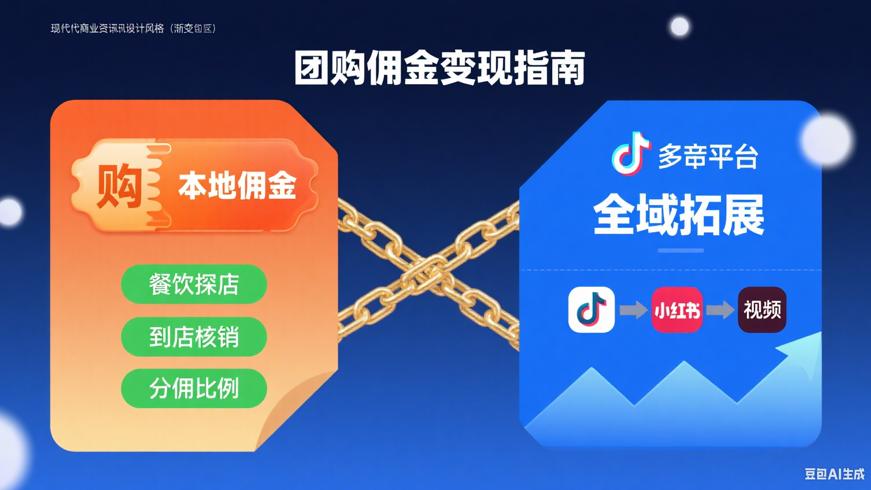 抖音团购推广赚佣金及多平台拓展攻略