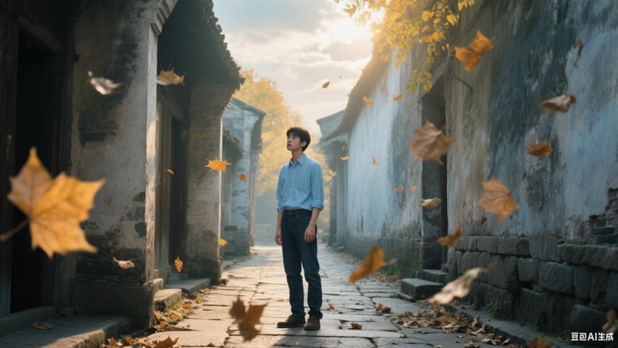 初秋风吟卷起红尘缱绻往事如烟