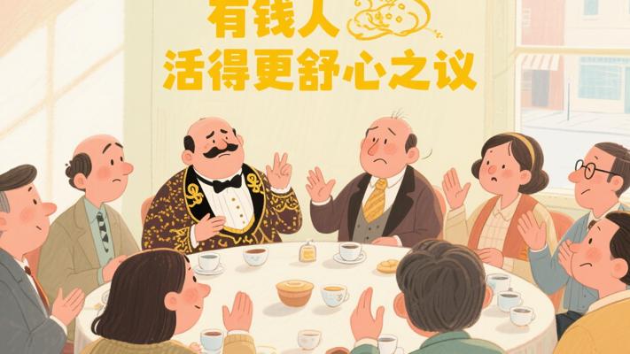 有钱人是否活得更舒心 一场无结论的热议