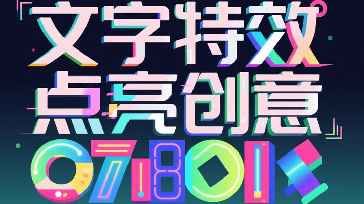 文字特效素材：点亮创意表达的璀璨之光