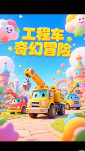 《工程车乐园之奇幻变身》：工程车的趣味冒险盛宴
