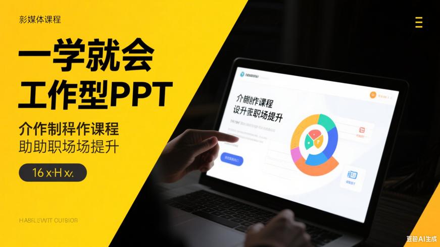 一学就会工作型PPT制作课程助职场提升