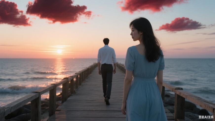 我爱你却只能永远望着你的背影