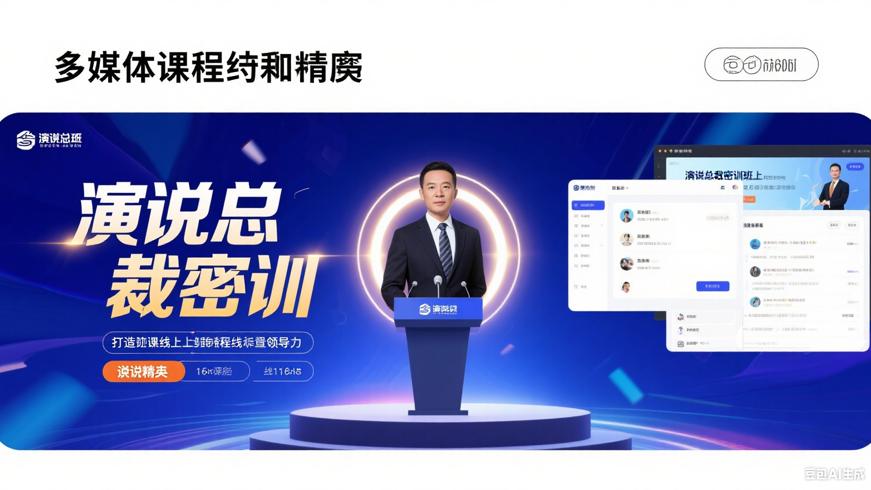 演说总裁密训班线上课程打造领导力演说精英