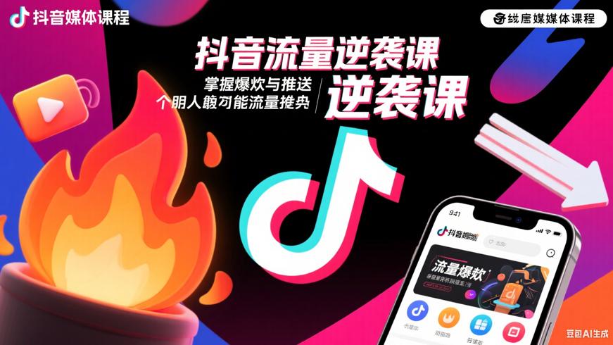 抖音逆袭课：掌握爆款与推送，普通人也能流量逆袭