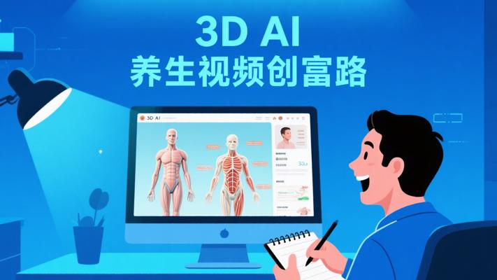 3DAI养生赛道：3分钟视频轻松创富新途径