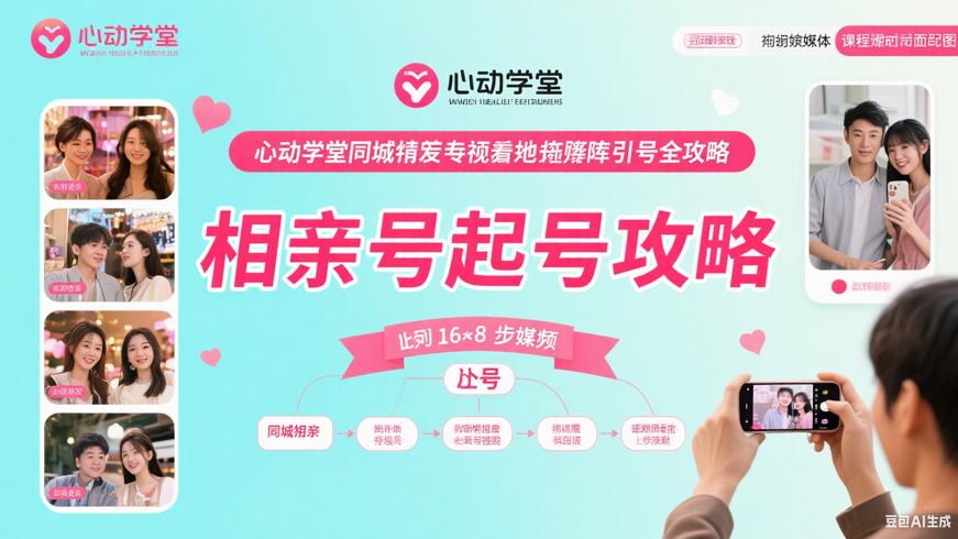 心动学堂：同城相亲短视频矩阵起号全攻略