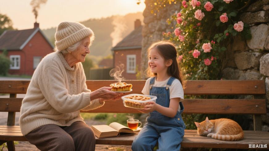 小镇长椅上的温暖相遇与善意蔓延